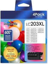 LC203XL for LC203 Ink Cartridges Brothers Printer LC203 XL LC201 XL LC20... - £38.04 GBP