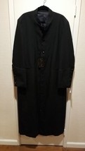 Clergy Minister Pastor Preacher Men&#39;s Size 46 Lined Robe Black with Butt... - £66.68 GBP
