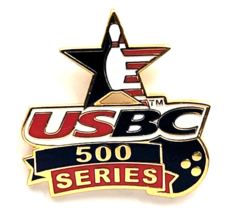 USBC 500 Series Enamel Pin Bowling Achievement Award Star Logo League Sp... - $9.99