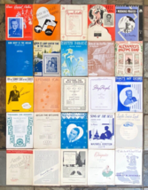 Lot of 25 Vintage 1930&#39;s Sheet Music-Early 1900&#39;s Music-Cover Artwork #2 - £48.58 GBP