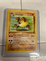 Primeape 43/64 Pokemon Card Jungle Set 1st Edition Uncommon 1999 - £7.46 GBP