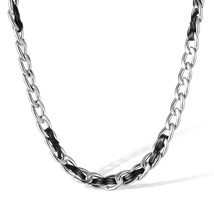 Personality Cuban Link Chain Accessories Street Punk Stainless Steel Men - £9.59 GBP