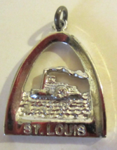 Vintage  ST. LOUIS ARCH Charm River Boat Sterling - £14.16 GBP