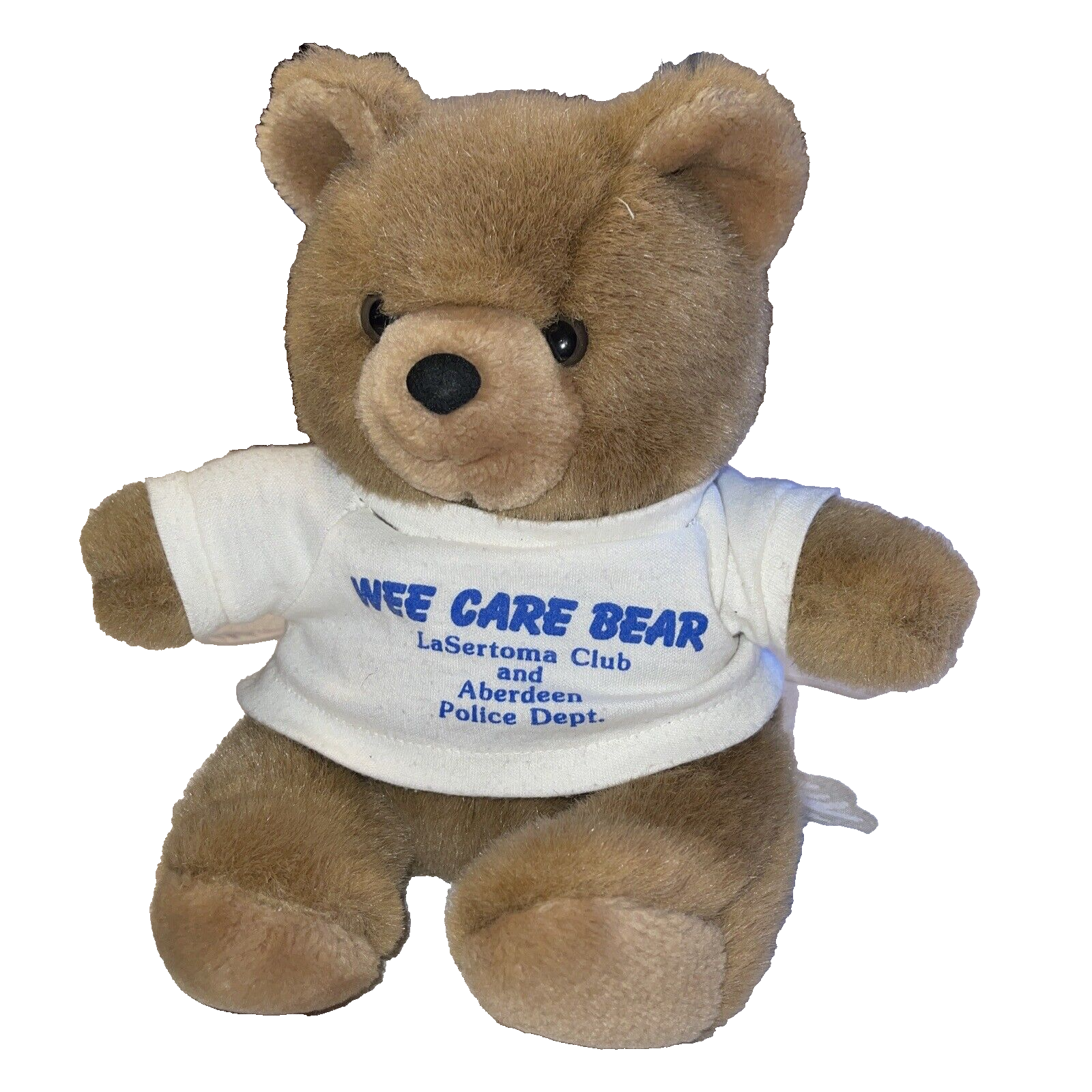 Wee Care Bear Plush Stuffed Animal Teddy Bear LeSertoma Club and Aberdeen PD 10" - $14.84