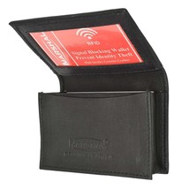 Marshal® RFID Blocking Mens Leather Expandable Business Card Case Wallet - £23.09 GBP