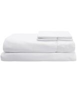 Sferra Matteo White Queen Sheet Set 4PC Hemstitch 100% Cotton Sateen Ita... - $275.00