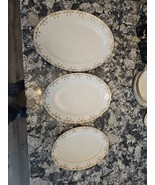 Antique Haviland Limoges 580 china lot 3 serving platters 16&quot; 14&quot; 12&quot; ro... - £35.03 GBP