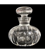 Crystal Perfume Bottle with Lid Art Deco Vanity Dresser Signed Atlantis ... - $39.27