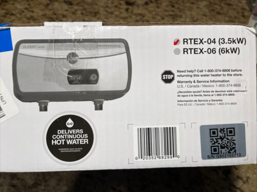 Rheem RTEX-04 - Tankless Water Heaters Water Heaters - $198.00