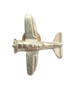 propeller prop plane brooch pin silver tone airplane pilot sky travel ai... - $9.99