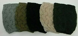 Women Crochet Boot Cuffs Winter Cable Knit Leg Warmers 7 Inch Long 100% Acrylic - £5.61 GBP