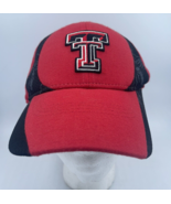 Nike Texas Tech Team TTU Hat Cap Red Raiders Football Mens M/L Red Black... - £9.94 GBP