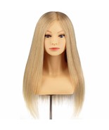 Blonde Mannequin Head with Shoulder 100 Real Human Hair Hairdresser Trai... - $4,945.00 MXN
