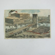 Victorian Trade Card Royal Baking Powder Prices Suspension Bridge Brooklyn NY - £19.63 GBP