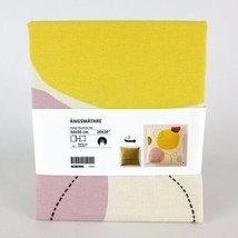 Ikea Angsmatare Cushion Cover Handmade/Circles Multicolor 20" x 20"  Reversible - £18.15 GBP