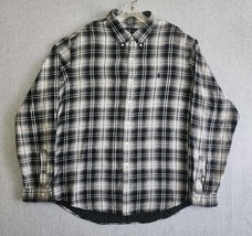 Ralph Lauren Shirt Mens XXL Gray Black Plaid Flannel Lined Long Sleeve C... - $471.58 MXN