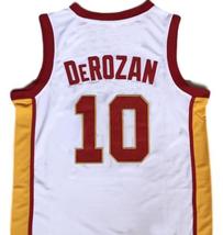 Demar Derozan #10 College Basketball Jersey Sewn White Any Size image 2