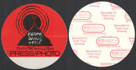 Earth Wind &amp; Fire OTTO Cloth Backstage Press/Photo Pass from the 1988 To... - £5.42 GBP