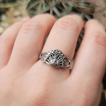 Classic Silver Peacock Ring, size 7.5 - $19.99