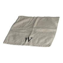 Solid White Cotton Terrycloth Washcloth w/ Embroidered “W” Personalized - £7.55 GBP