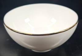 Lenox Continental Dining Gold Rice Bowl White Microsafe Serving Table Dish USA - $46.40