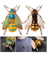 Fashion Enamel Bumble Bee Crystal Brooch Pin Costume Badge Womens Mens J... - $208.48 MXN+