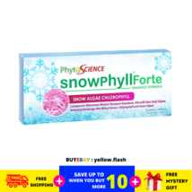 4 cajas Phytoscience Snowphyll Forte Snow Algae Clorofila y extracto de... - £137.44 GBP
