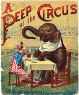 12888.Decor Poster.Home art.Vintage interior wall design.Clown elephant Tea - $17.10 - $54.00