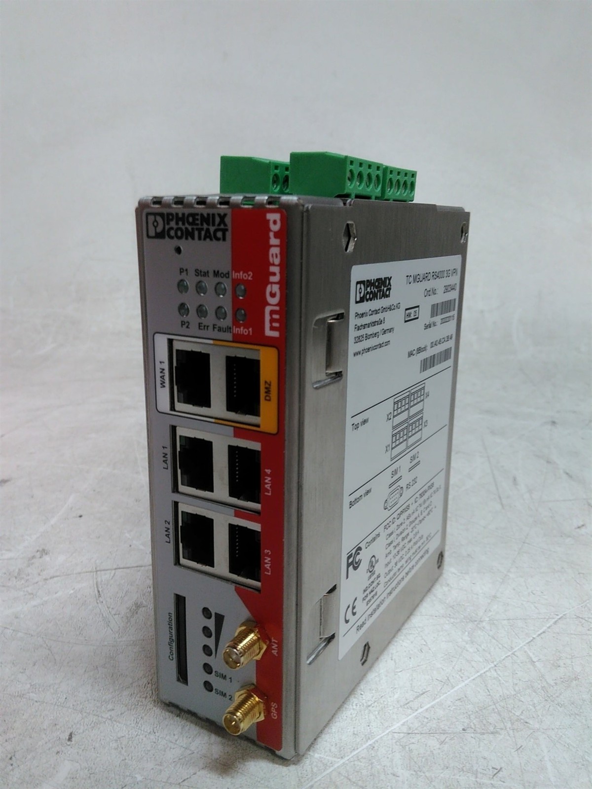 Phoenix Contact mGuard RS4000 3G VPN 2903440  - $974.70