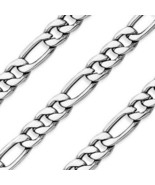 8&quot;-24&quot; Men&#39;s Stainless Steel 10mm Silver Figaro Link Chain Necklace - £7.90 GBP+