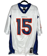 Reebok NFL Players Denver Broncos Tim Tebow #15 White Jersey Men&#39;s XL - $45.07 CAD