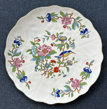 Aynsley Pembroke 10-1/2&quot; Dinner Plate Flower Bird England Fine Bone China Mint - £15.79 GBP