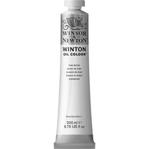 Winsor &amp; Newton Winton Oil Color Paint, 200-ml Tube, Zinc White - £29.56 GBP