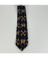 Etienne Aigner Tie Mens Geometric Abstract Artsy Silk - $22.49