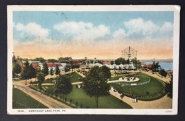 Postcard Conneaut Lake Pennsylvania Exposition Park From Roof Hotel Conneaut - £5.40 GBP