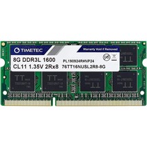 Timetec 8GB DDR3L / DDR3 1600MHz (DDR3L-1600) PC3L-12800 / PC3-12800(PC3... - $23.99