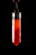 rare Carnelian cave pendant  courage creativity shaman protection #6181 - £13.48 GBP