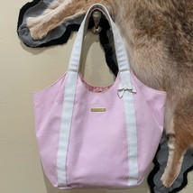 Juicy Couture Women Handbag/Purse/Shopping Bag/Tote Pink/White sparkle. - $26.89