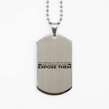 Motivational Christian Silver Dog Tag, Have Nothing to do with The fruitless Dee - £15.36 GBP