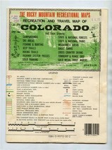 Recreation &amp; Travel Map of Colorado Ski Areas Gold Panning Trout Fishing Passes - £11.07 GBP