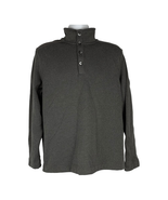 Van Heusen Men&#39;s 1/4 Button Turtleneck Pullover Sweater Size Large - £25.74 GBP