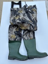 Excellent lightweight PVC youth summer waders size 36 med girth shoe siz... - $26.71