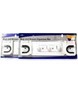2 Count Symmetry 9738 Mop And Broom Organizer Bar Holds Up To 20 Lbs - $45.26 CAD