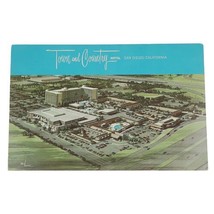 Vtg Postcard Town and Country Hotel, San Diego, CA, Birds Eye View Oversized  - £3.92 GBP