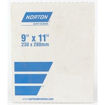 Norton 50381-038 Sandpaper 11&quot; L X 9&quot; W 180 Grit Aluminum Oxide - £31.54 GBP