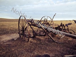 1977 Prairie Rusted Farm Equipment Open Field Wyoming Ektachrome 35mm Slide - £4.28 GBP