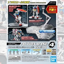 Bandai® Gunpla Gundam Display Stand Accessories Action Base 4 Clear! - £25.42 GBP