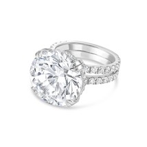 Diana M Jewels Women's Lab Grown Round Diamond Split Shank Engagement Ring Size - €7.586,37 EUR