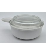 Corning Grab It Bowl P-150-B White with Pyrex Clear Glass Lid Ovenware D... - $27.32 CAD