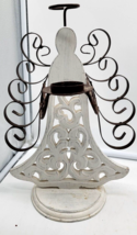 Wood And Metal Angel Tealight Candle Holder. Christmas Candleabra  - $19.95